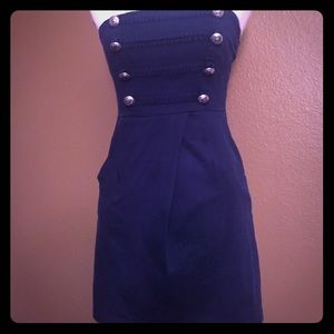 Trixxi Navy Strapless Dress 7